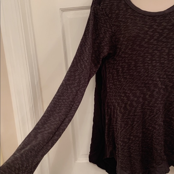 Anthropologie left of center dark gray long sleeve - Picture 8 of 9